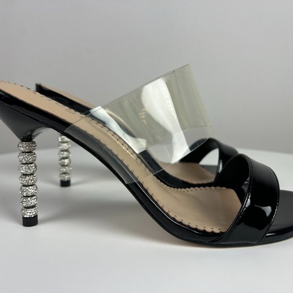 NEW Allegra James Party Stiletto Sandal with Crystal Heel- Size 10 - Picture 4 of 12